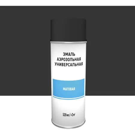 Эмаль аэрозольная декоративная матовая цвет черный 520 мл масляных уплотнений adefol для stihl 029 039 ms290 ms310 ms390