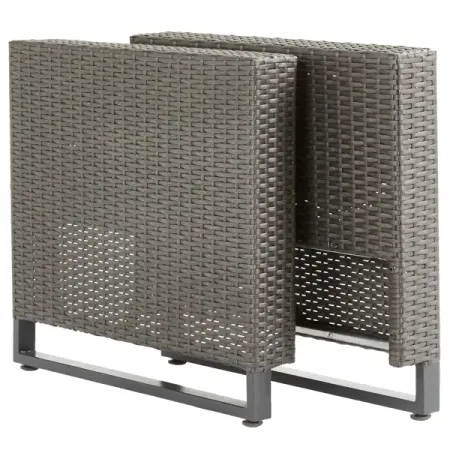 Подлокотник для садовой мебели Naterial Noa Fix 10x62x10 см ротанг серый 2 шт запчасти для
