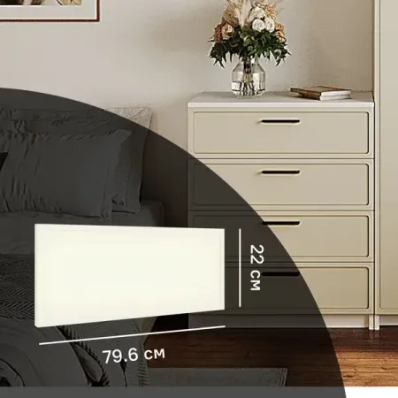 Фасад комода Лион Амьен 79.6x22x1.9 см МДФ цвет латте тахта ирис велюр monolit латте