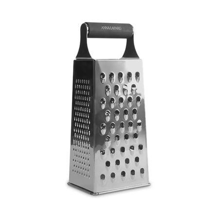 Терка четырехгранная Anna Lafarg Multi 24 см, нержавеющая сталь, графитовый, ANLAF-KT08-2067B-9 многофункциональная терка для овощей пластиковая нержавеющая