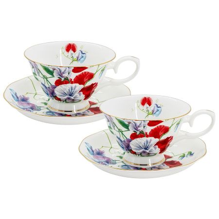 Набор чайный Anna Lafarg Stechcol душистый горошек 4 предмета 2 персоны