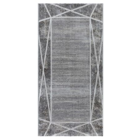 Ковер 1,2х1,7 м прямоугольный Nirvana темно-серый ковер полиэстер inspire breeze 5473а 160x230 см овальный темно серый