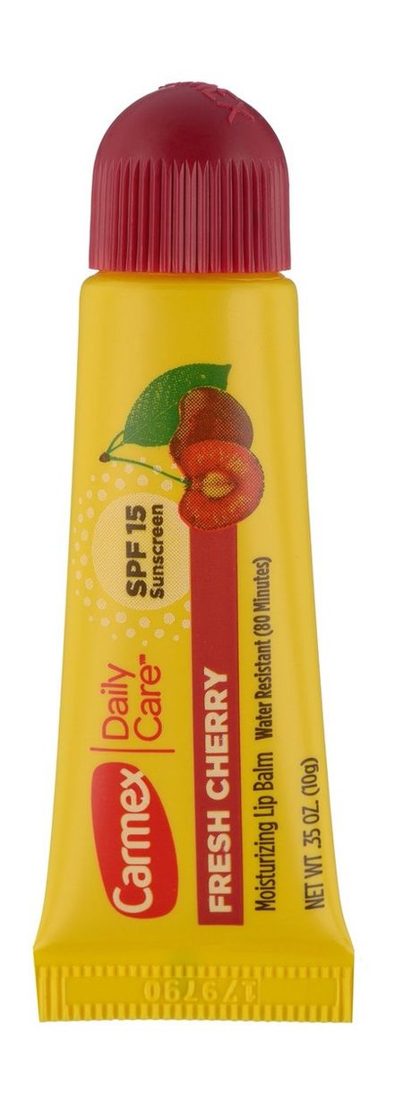 Carmex Daily Care Fresh Cherry Moisturizing Lip Balm Tube SPF 15 вазелин косметический масло наруж фл 100 мл