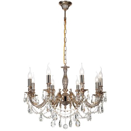 Люстра хрустальная на цепи  Lucia tucci FIRENZE 141.8 COFFE GOLD