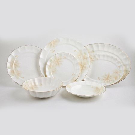 Сервиз столовый Hatori Магнолия Крем, 6 персон, 29 предметов чашек кофейных hatori грин 150 мл 6 персон 12 предметов