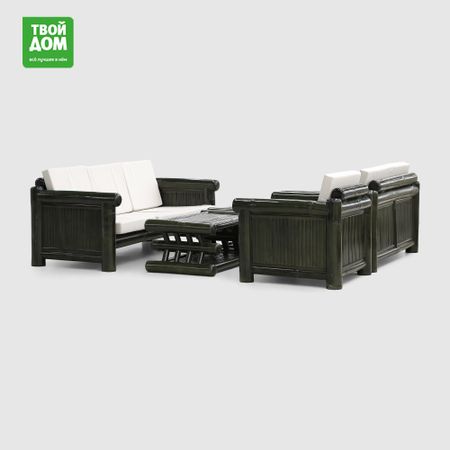 Комплект садовой мебели Rattan Bamboo Minister 5 предметов подушки декоративные 45х45 см комплект 4 шт