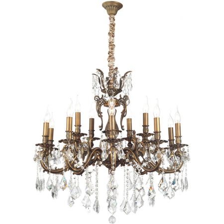 Люстра хрустальная на цепи  Lucia tucci BARLETTA 122.10.5 ANTIQUE