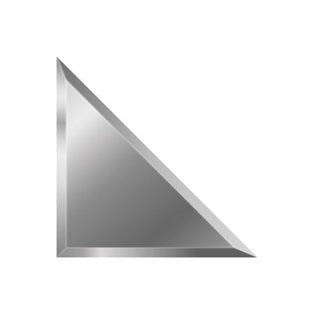 Плитка зеркальная треугольная 150х150х4 мм Continent серебряная с фацетом (4 шт.=0,09 кв.м) треугольная шлифовальная подложка noenname null 70 100 мм