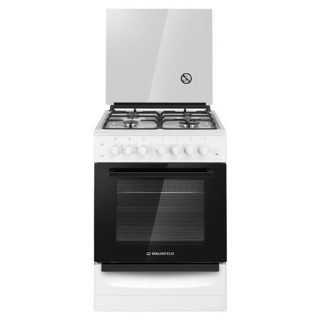 Плита газовая Maunfeld MGC60ECW04 4 конфорки белая плита электрическая hotpoint ariston hs6v5phw 4 конфорки 60х60 см белая
