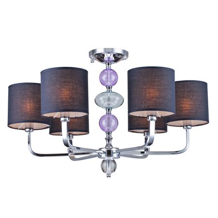 Люстра модерн потолочная Arti Lampadari DONNINI E 1.1.6 NB люстра потолочная eglo maserlo 3х60 е27 металл кремово   текстиль капучино