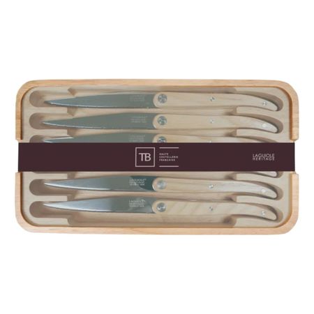 Набор ножей для стейка Tarrerias Bonjean 449182 Laguiole sens 6 шт ножей для стейка laguiole из нержавеющей стали 9 дюймов