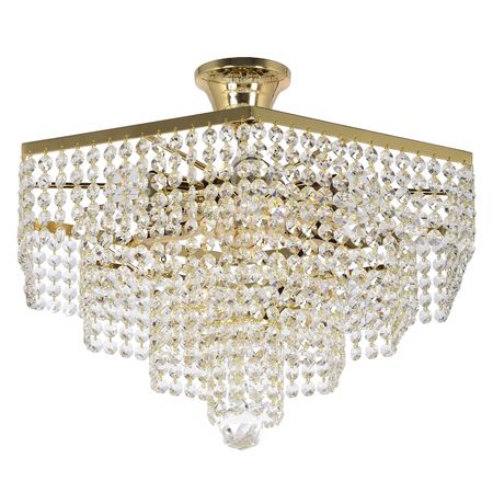Люстра хрустальная потолочная Arti Lampadari LORETO E 1.5.40.600 G кольцевые клеммы из латуни золотого а 150 шт