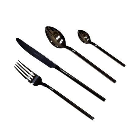 Набор столовых приборов HERDMAR Desire black 24 предмета