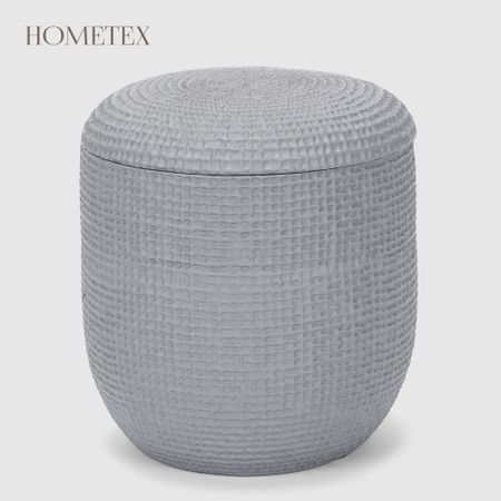 Ёмкость Hometex Клетка для ватных дисков, тёмно-серый акриловая подставка для компакт дисков seth