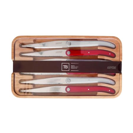 Набор ножей для стейка Tarrerias Bonjean Laguiole sens 6 шт ножей для стейка laguiole из нержавеющей стали 9 дюймов