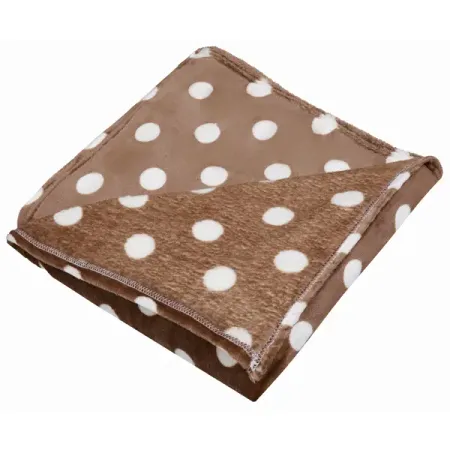 Плед Горох 150x200 см фланель цвет коричневый современный печатный постер на холсте