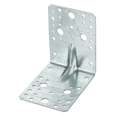 Угол крепежный монтажный усиленный сталь оцинкованная 130x100x2.5x130 мм