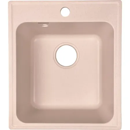 Мойка для кухни врезная Granfest Z 17 48x42 см глубина чаши 18 см кварцевый песок цвет светло-бежевый озонатор кварцевый в бутылках 40 г ч с сертификатом ce fcc rohs