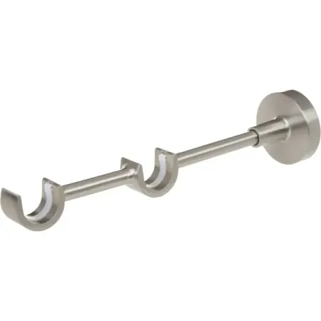 Держатель для двухрядной штанги металл цвет хром 21.5 см металлический держатель для ручек