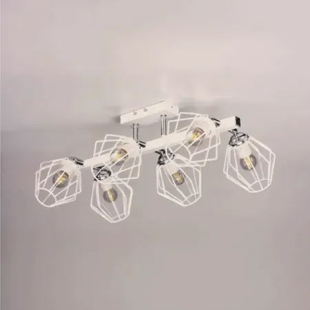 Люстра потолочная Дрим РС21514 6 ламп 18 м² цвет белый люстра erbusco l 1 5 60 100 n