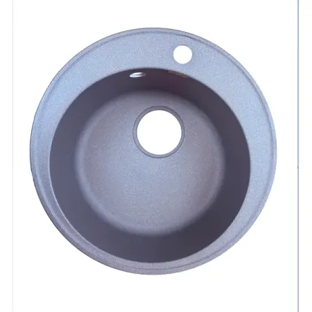 Мойка для кухни врезная Granfest Z-08 47.8x47.8 см глубина чаши 18 см кварцевый песок цвет серый озонатор кварцевый в бутылках 40 г ч с сертификатом ce fcc rohs