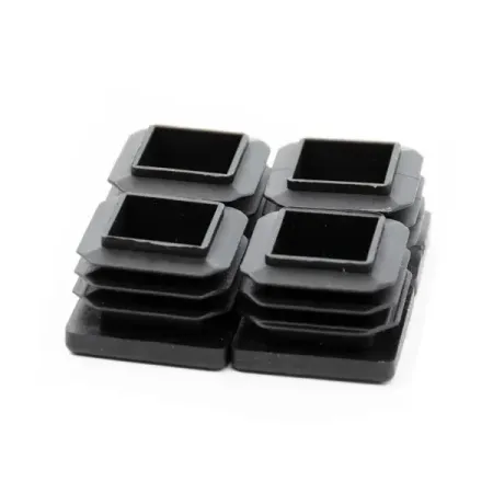 Заглушка на мебельную ножку KONSENSA 22x22 мм квадратные пластик цвет черный 4 шт. 10 50 шт квадратные т образные гайки m3 m4 m5 m6 m8 m10