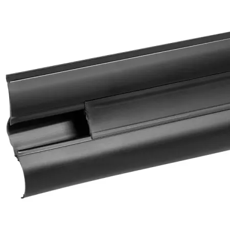 Плинтус напольный Pro Дом ПВХ цвет черный 2200x55x23 мм