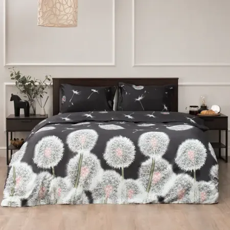 Комплект постельного белья Amore Mio Левиту евро полисатин черный комплект постельного белья sofi de marko руби разно ный евро