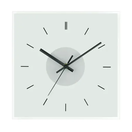 Часы настенные Troykatime 81000035 квадратные стекло цвет белый бесшумные 28x28 см настенные часы oeny 80 см