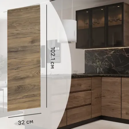 Фасад кухонного шкафа Токио 32x102.1 см KONSENSA ЛДСП цвет темное дерево металлическая статуэтка токио небо дерево sukashing