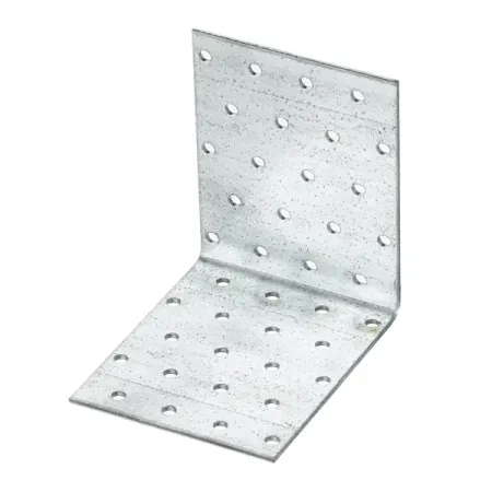 Угол крепежный монтажный сталь оцинкованная 100x80x2.5x100 мм уголок монтажный 24х25мм ольха 4шт