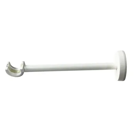 Держатель для однорядной штанги металл цвет белый 19.5 см металлический держатель для ручек
