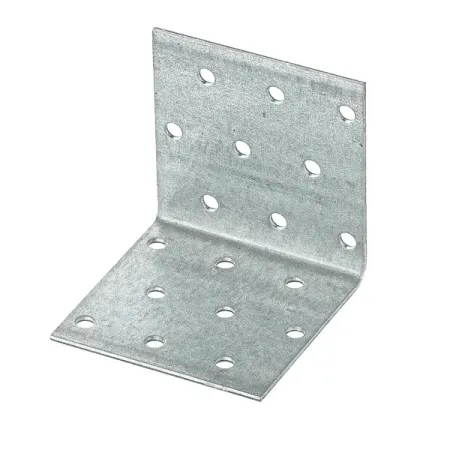 Угол крепежный монтажный сталь оцинкованная 60x60x2.5x60 мм уголок монтажный 24х25мм ольха 4шт