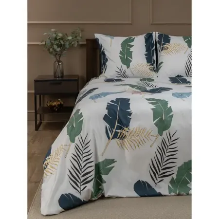 Комплект постельного белья Amore Mio Тропик евро полисатин разноцветный комплект постельного белья sofi de marko руби разно ный евро