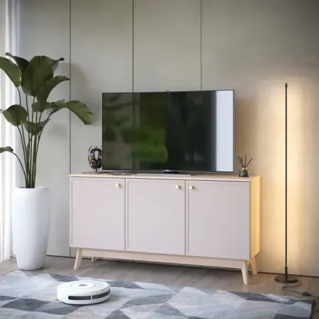 Тумба под телевизор KONSENSA Амьен 150x79x41.7 см ЛДСП цвет бежевый телевизор 32 hyundai h led32bs5002