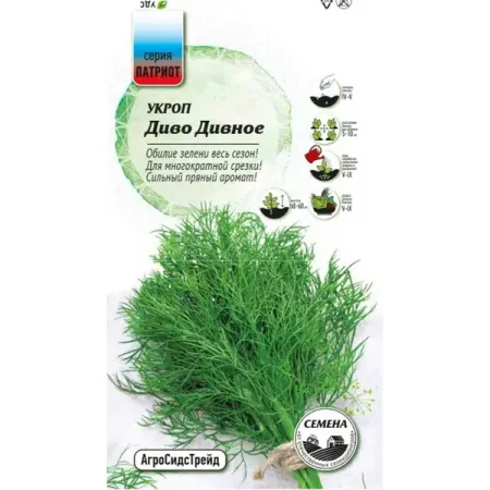 Семена зелени Агросидстрейд Патриот укроп Диво дивное