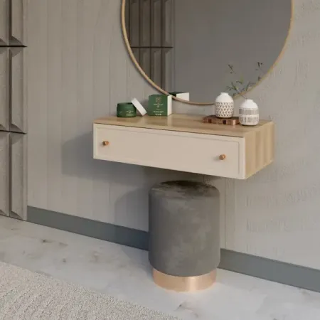 Консоль KONSENSA Лион Амьен 80x20x41.7 см ЛДСП цвет бежевый задняя крышка для yamaha fz6 n 2004 2007 спидометр тахометр