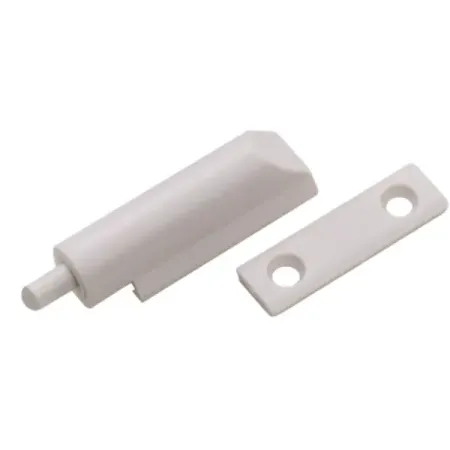 Демпфер мебельный накладной 5.8x62 мм ПВХ цвет белый 2 шт. черные резиновые прокладки для проводов 13 60 мм
