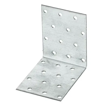 Угол крепежный монтажный сталь оцинкованная 80x60x2.5x80 мм уголок монтажный 24х25мм ольха 4шт