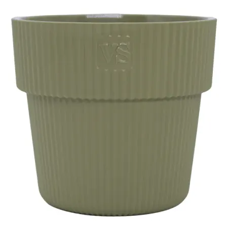 Кашпо Алемар VipSet Ø17 h16 см v2.4 л пластик оливка