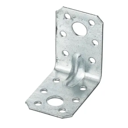 Угол крепежный монтажный усиленный сталь оцинкованная 50x35x2.5x50 мм