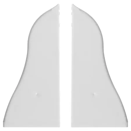 Заглушки для плинтуса Pro Дом 5.5 см ПВХ цвет белый силиконовые заглушки для отверстий 6 8 161 5 мм белый