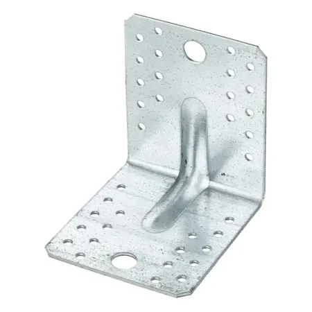 Угол крепежный монтажный усиленный сталь оцинкованная 105x90x2.5x105 мм