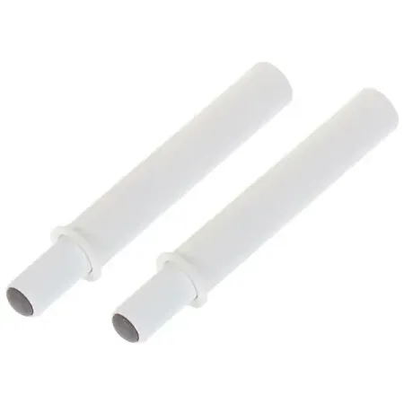 Демпфер мебельный врезной 9x70 мм ПВХ цвет белый 2 шт. черные резиновые прокладки для проводов 13 60 мм