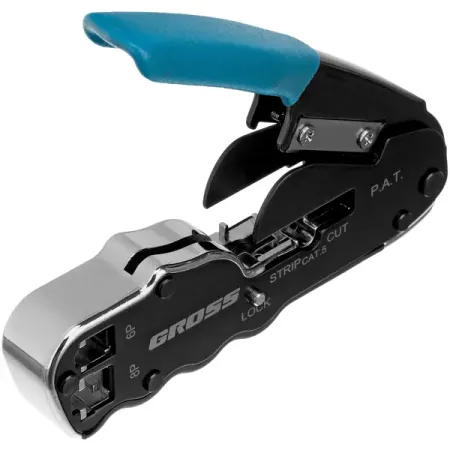 Клещи для обжима телефонных и компьютерных клемм Gross 17723 обжимные клещи yefym sn 2549 с насадками