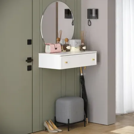 Консоль KONSENSA Лион Амьен 80x20x41.7 см ЛДСП цвет белый задняя крышка для yamaha fz6 n 2004 2007 спидометр тахометр