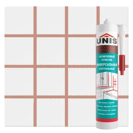 Герметик силиконовый Unis UN-80 какао 300 мл покрывало cottonika прага 225х245см какао арт ппрага 5какао