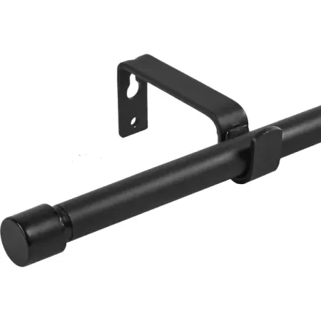 Настенный карниз раздвижной однорядный d13/16 мм 120-210 см металл цвет черный дверные ролики для раздвижной двери   из 4 пар abs пластик