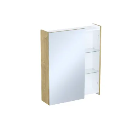 Корпус зеркального шкафа Iddis Lahta LAH60V0i99 72x60x15 см цвет дуб светлый карбоновый и яркий корпус зеркала заднего вида корпус бокового зеркала для audi a4 b9 2017 a5 s5 rs5 2016 г одна пара