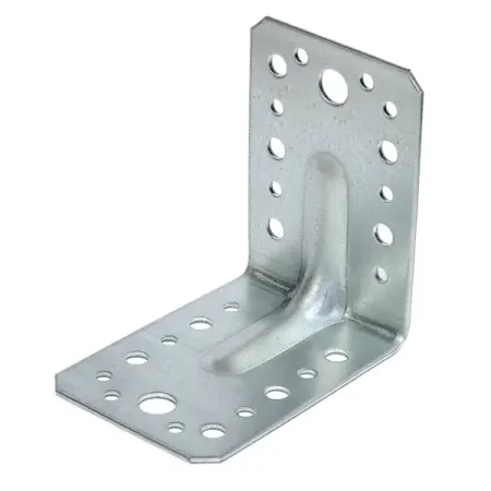 Угол крепежный монтажный усиленный сталь оцинкованная 90x65x2.5x90 мм
